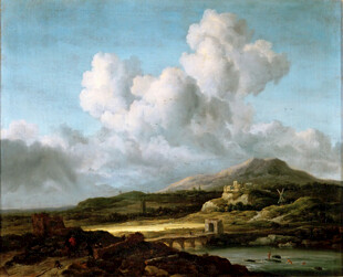 田园山水风景油画
