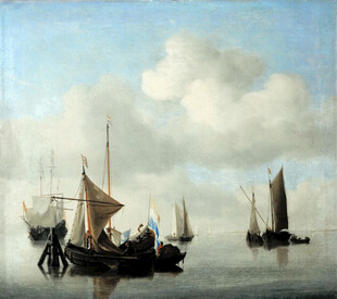 海上帆船景象