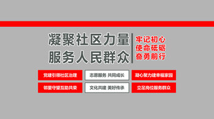 凝聚社区力量服务群众 形象墙 