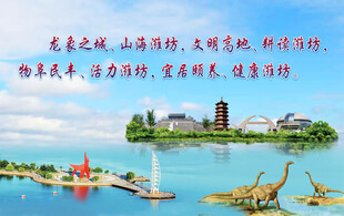 诸城城市美丽风光与帆船