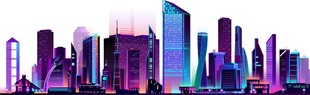 炫彩城市建筑