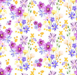 水彩花
