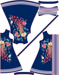 民族风刺绣服饰设计图