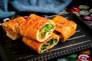 煎饼卷大葱