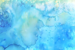 梦幻蓝色水彩抽象背景图