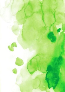 绿色水墨抽象艺术画面