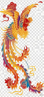 五彩凤凰图案