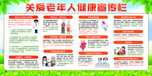 关爱老年人健康宣传栏