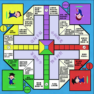 飞行棋游戏棋盘画面
