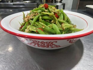 青椒扁豆丝