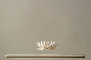 素雅莲花摆件