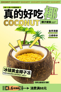 真的好吃椰即食代餐椰子冻