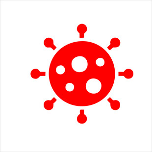 红色病毒图标