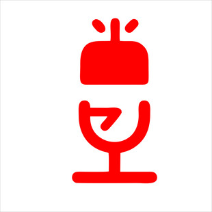 红色麦克风图标