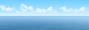 广阔蓝天碧海风景图