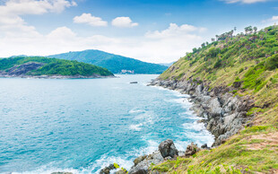 海岸风光碧海青山美景