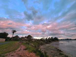 海滨黄昏美景