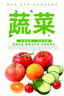 新鲜多样蔬菜展示