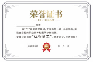 荣誉证书模板展示