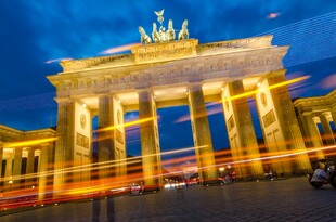 柏林勃兰登堡门夜景