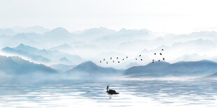 水墨山水背景