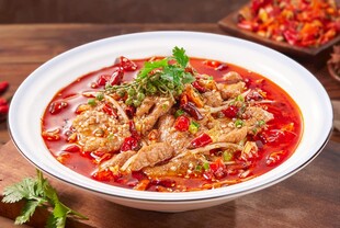水煮肉片美食图片