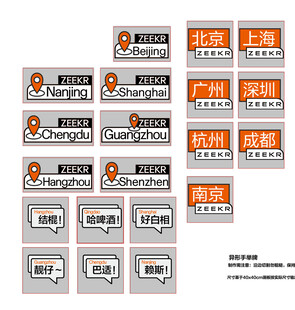 异形城市标识