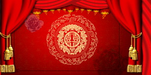 红色背景