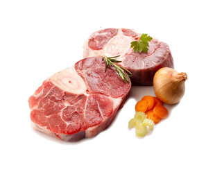 新鲜生牛肉搭配蔬菜