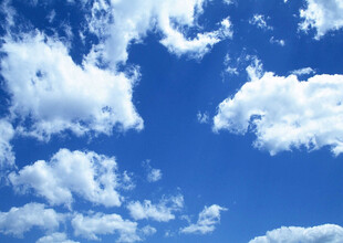 蓝天白云美景