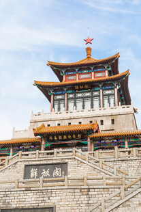 中式古典阁楼建筑景观