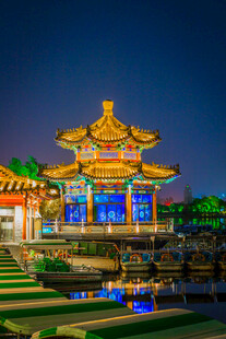 古建夜景璀璨绚丽之美