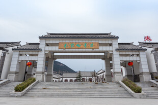 中式牌坊大门建筑景观