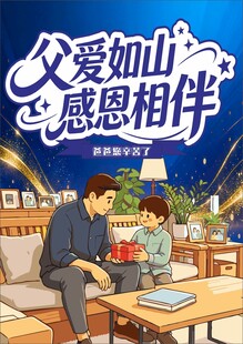 父亲节海报 