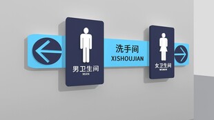 洗手间导视