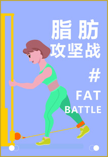 健身房减肥运动海报