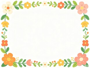 花卉边框装饰图案
