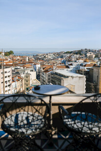 城市屋顶景观俯瞰