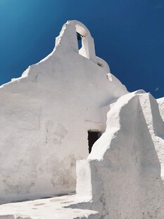 希腊白色风情建筑景观