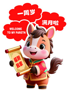 萌马贺周岁满月啦
