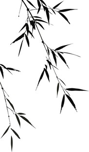 水墨竹叶图 竹子 叶子