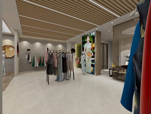 时尚服装店室内展示空间
