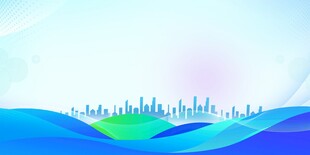 梦幻城市天际线背景图