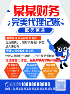 某某财务代理记账服务宣传