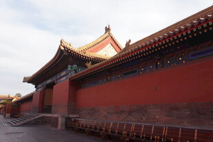 故宫红墙古建筑景观