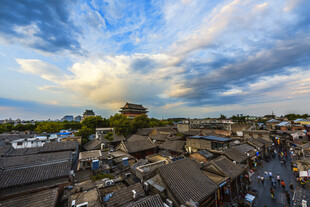 古城日暮景