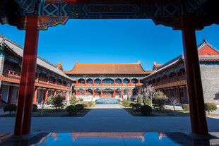 中式古建筑庭院景观