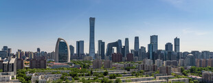 现代都市天际线景观
