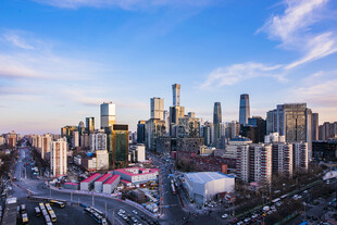 繁华都市天际线景观