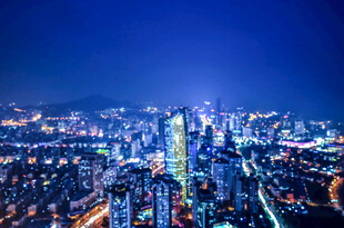 璀璨都市夜景俯瞰